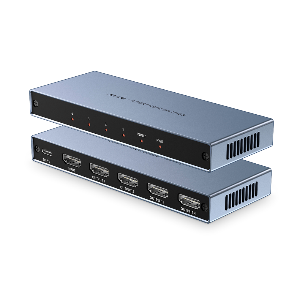 Jasoz G151 4K@30Hz 4-Port HDMI Splitter 1 in 4 out