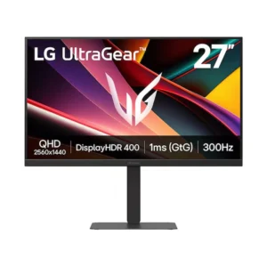 LG 27-Inch UltraGear QHD IPS, 300Hz 1ms, HDMI 2.1 USB-C (PD 15W) Gaming Monitor