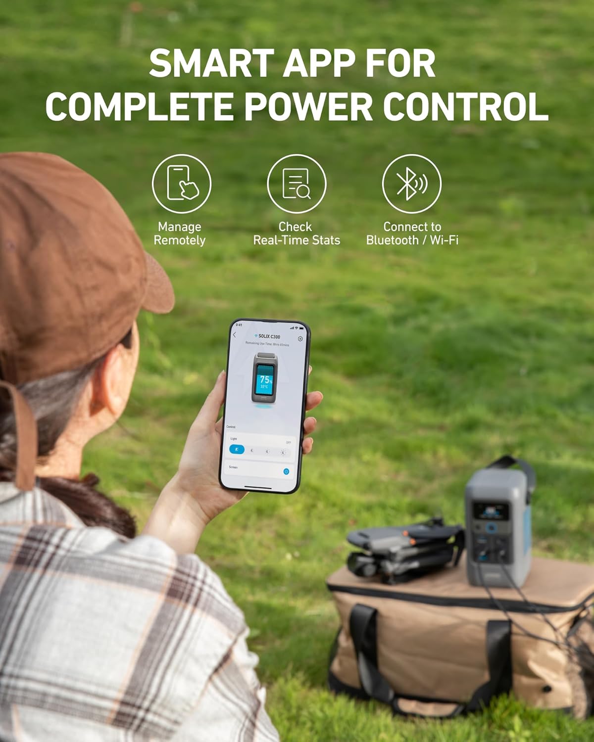 Anker Solix C200 DC Portable Power Station 60000MAH 200W - Gray - Image 7