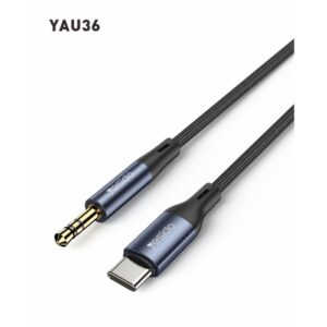 Yesido YAU36 Nylon Braid USB TC To 3.5mm Pin Audio Cable for Mobile Phone| Headphone USB C Aux Converter