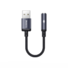 Yesido YAU46 Aluminum Alloy USB to 3.5MM High Ficelity Sound 48KHZ High Sampling Audio Cable