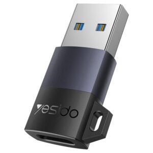 Yesido GS34 USB-C Charging Adapter Up to 480Mbps / USB-A - Black