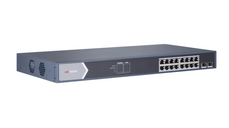 Hikvision 16 Port Gigabit Unmanaged Poe Switch