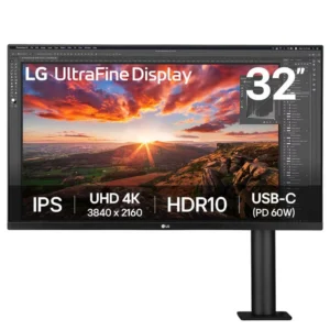 LG 32UN880K-B 32-Inch UHD 4K Ergo IPS Monitor, USB-C, Black