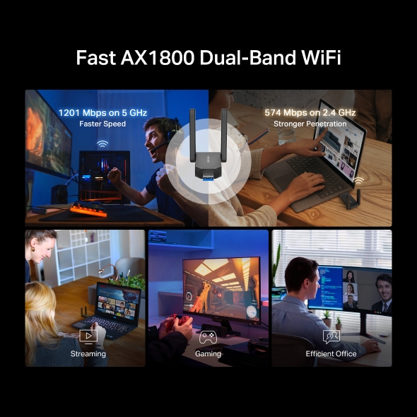 Mercusys AX1800 High-Gain Wireless Dual-Band USB Adapter - Image 6