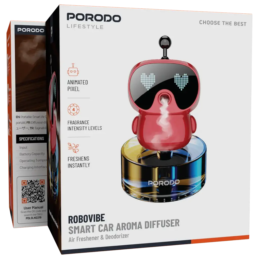 Porodo Lifestyle Robovibe Smart Car Aroma Diffuser - Image 2