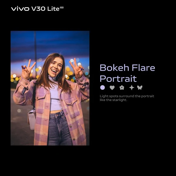 vivo V30 LITE 5G Phone 6.67-inch 12GB | 256GB - Leather Purple - Image 4