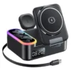 Yesido DS38 8-in-1 Magnetic Wireless Charging Station with Digital Clock 65W - Black