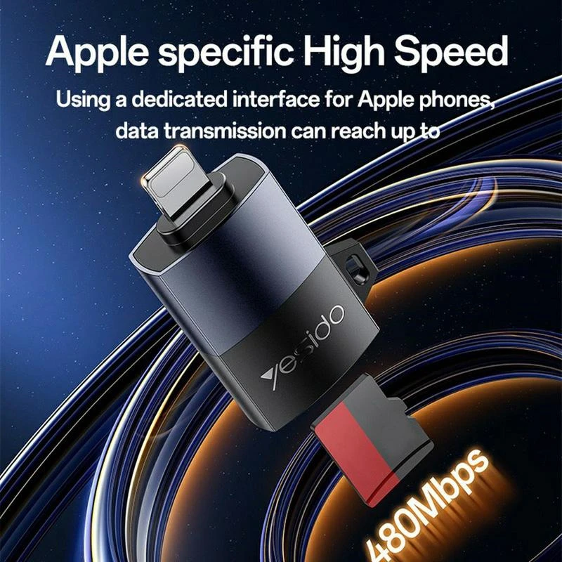 Yesido GS38 Lightning to TF Card Reader for IPhone & IPad - Image 2