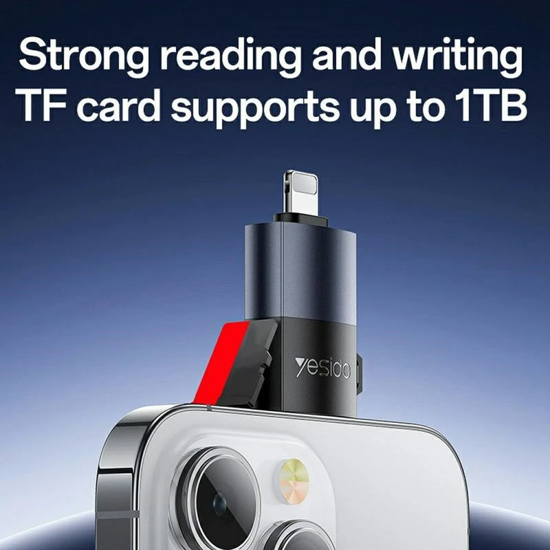 Yesido GS38 Lightning to TF Card Reader for IPhone & IPad - Image 4
