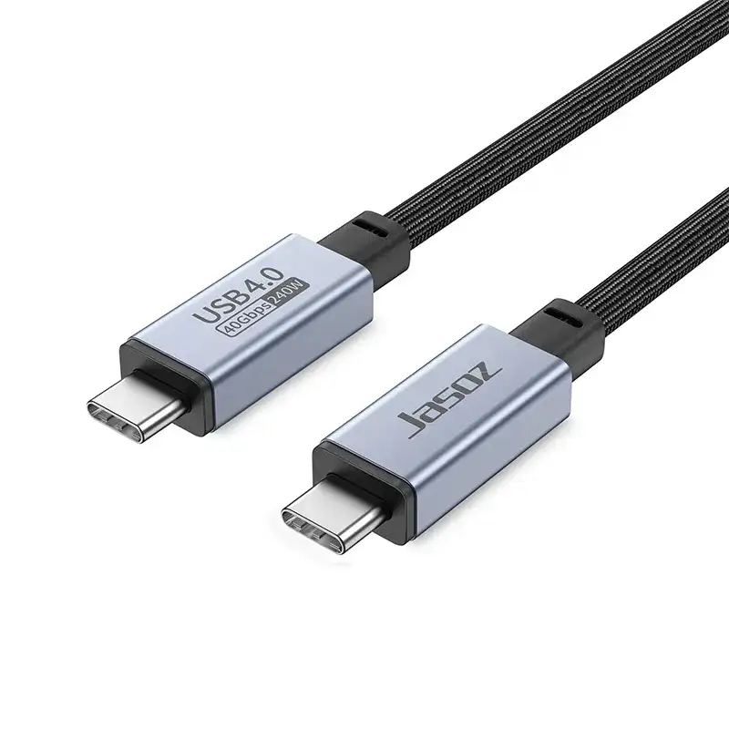 Jasoz D119 T-D215 1.5M USB4 data cable with USB-C connectors, supporting 8K resolution