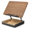 Gamvity Multi-Function Adjustable Wooden & Aluminum Laptop Stand with Storage Base