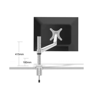 Gamvity Single-Arm Aluminum Desk Clamp Monitor Mount for 27–32 Displays