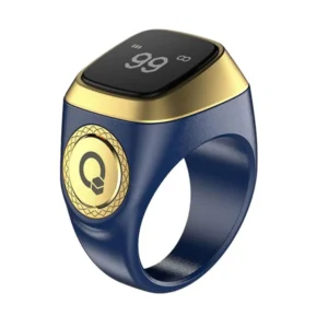 Iqibla Smart Zikr Ring 18MM - Nova Blue