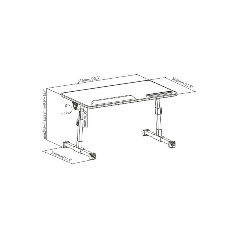 Lumi Compact Multi-Purpose Laptop Tray Desk LPD01-6 - Image 6