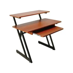 Lumi Z-Shaped Wood Workstation With slide-out keyboard tray FWS10-5
