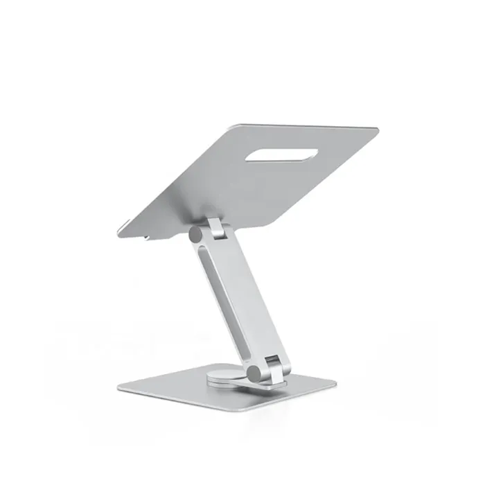 Swivel Rotatable 360 Rotating Laptop Stand For 9.7 -15.6 Inch Laptop And Tablets - Silver - Image 2