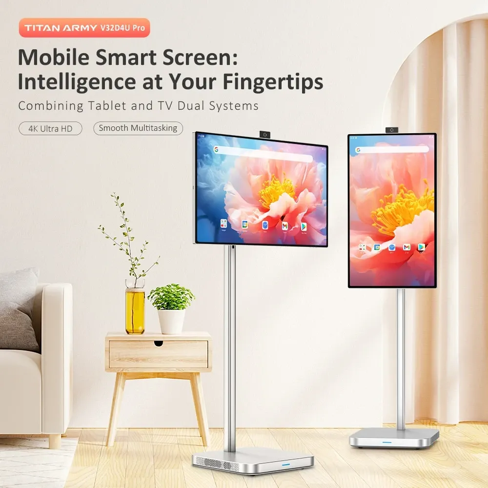 Titan Army 32-inch Android All-in-one Smart Display With Stand 8+128gb - Sliver - Image 4