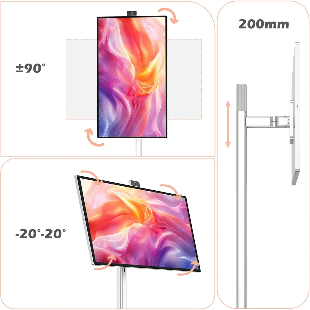 Titan Army 32-inch Android All-in-one Smart Display With Stand 8+128gb - Sliver - Image 5