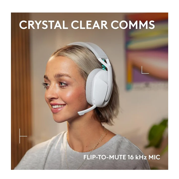 Logitech G321 LIGHTSPEED Wireless Bluetooth Gaming Headset, Dynamic Comfort and Fit - White - Image 5