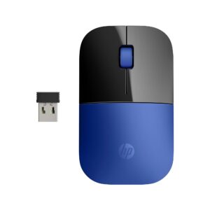 HP Z3700 Wireless Mouse - Up to 1200 dpi - Black/Dragonfly Blue Color