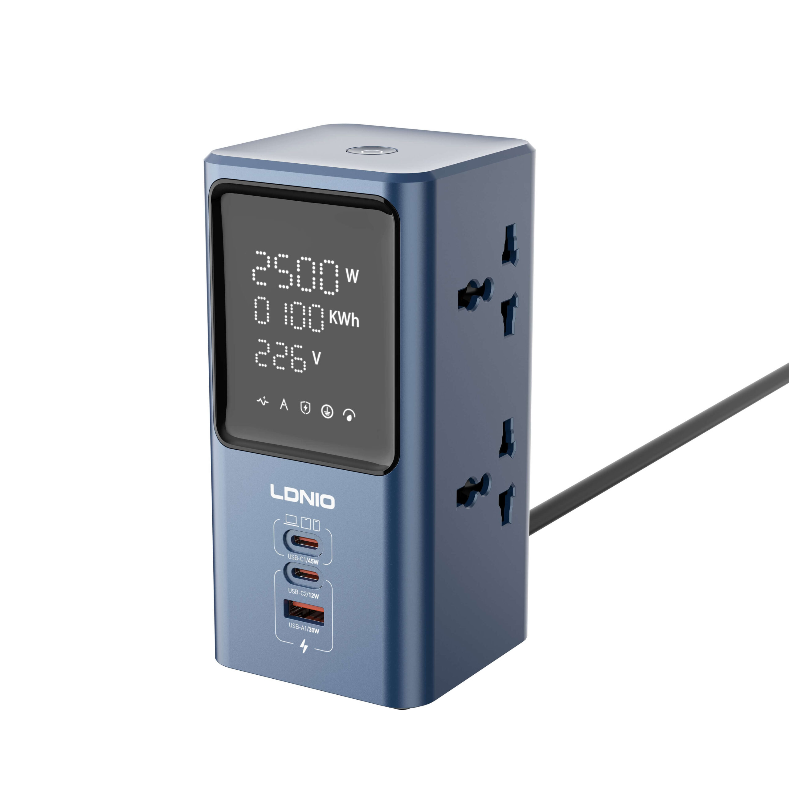 Yesido 45W Universal Power strip desktop LED power Adapter SC2