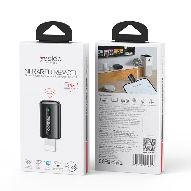 Yesido EC26L Lightning Mobile Phone Smart Remote Control Infrared Transmitter - Image 7
