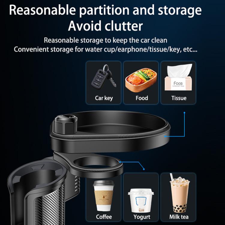Yesido C180 3 in 1 Car Multi-function Tray Water Cup Holder - Image 6