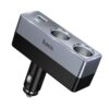 Hoco Z65B Smart PD 48W USB-C and USB-A Port Car Charger Dual Cigarette Lighter - Black