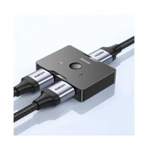 Jasoz G128 Bi-Directional 2 Port HDMI Switch 4K60Hz 2in1 Out, HDMI Splitter 1-in-2 Out