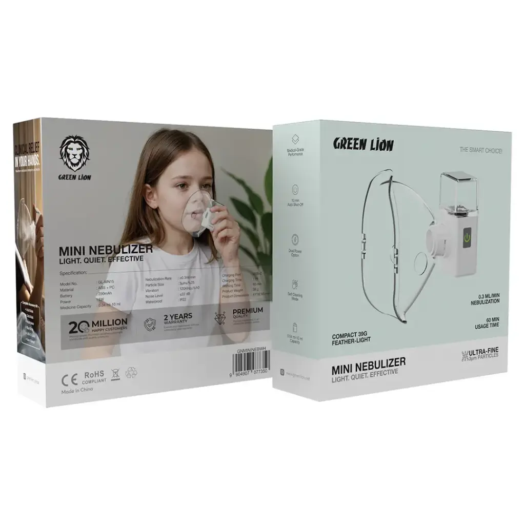Green Lion Mini Nebulizer - White - Image 6