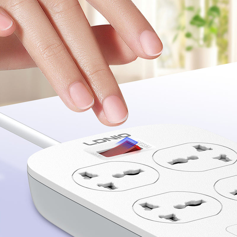 Ldnio SC4407C Newest Fast Charging Power Strip Fast Charging Power Strip Extension Socket - Image 5