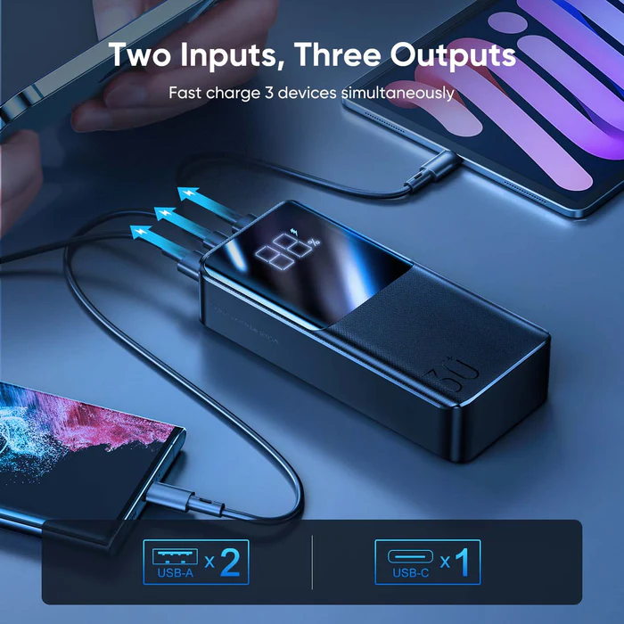 JOYROOM JR-QP193 22.5W Power Bank 30000mAh - Black - Image 2