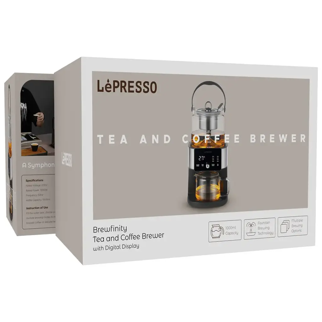 LePresso Brewfinity Tea and Coffee Brewer with Digital Display - Black - Image 3