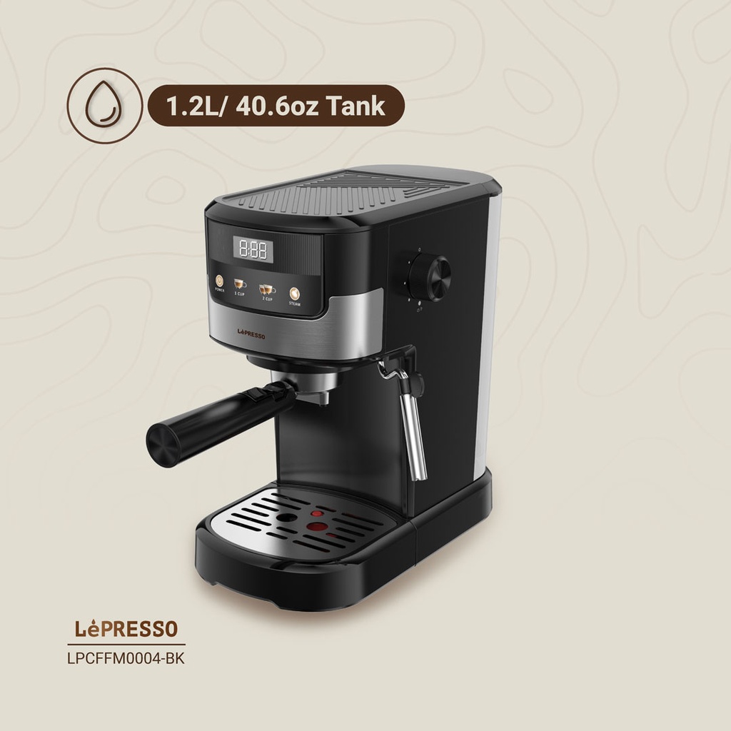Lepresso Suprema Espresso Machine - Black - Image 4