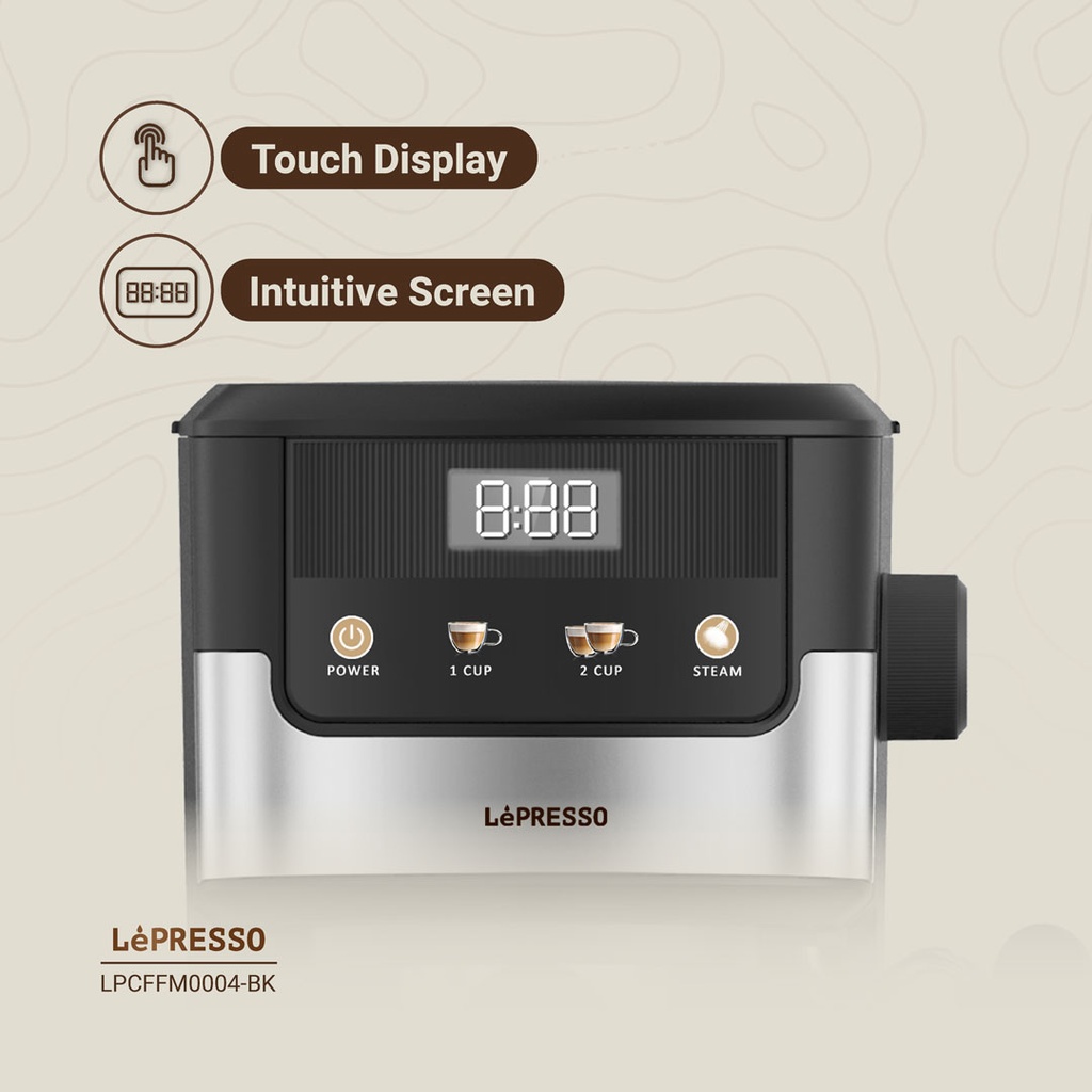 Lepresso Suprema Espresso Machine - Black - Image 5