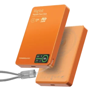 Powerology MagVolt 10000mAh Magnetic Power Bank - Orange