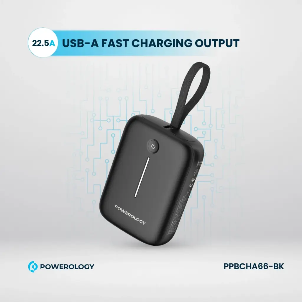 Powerology 10000mAh Power Bank - Black - Image 5