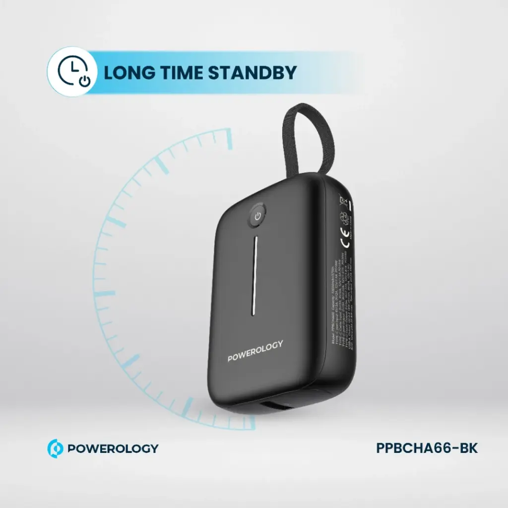 Powerology 10000mAh Power Bank - Black - Image 7
