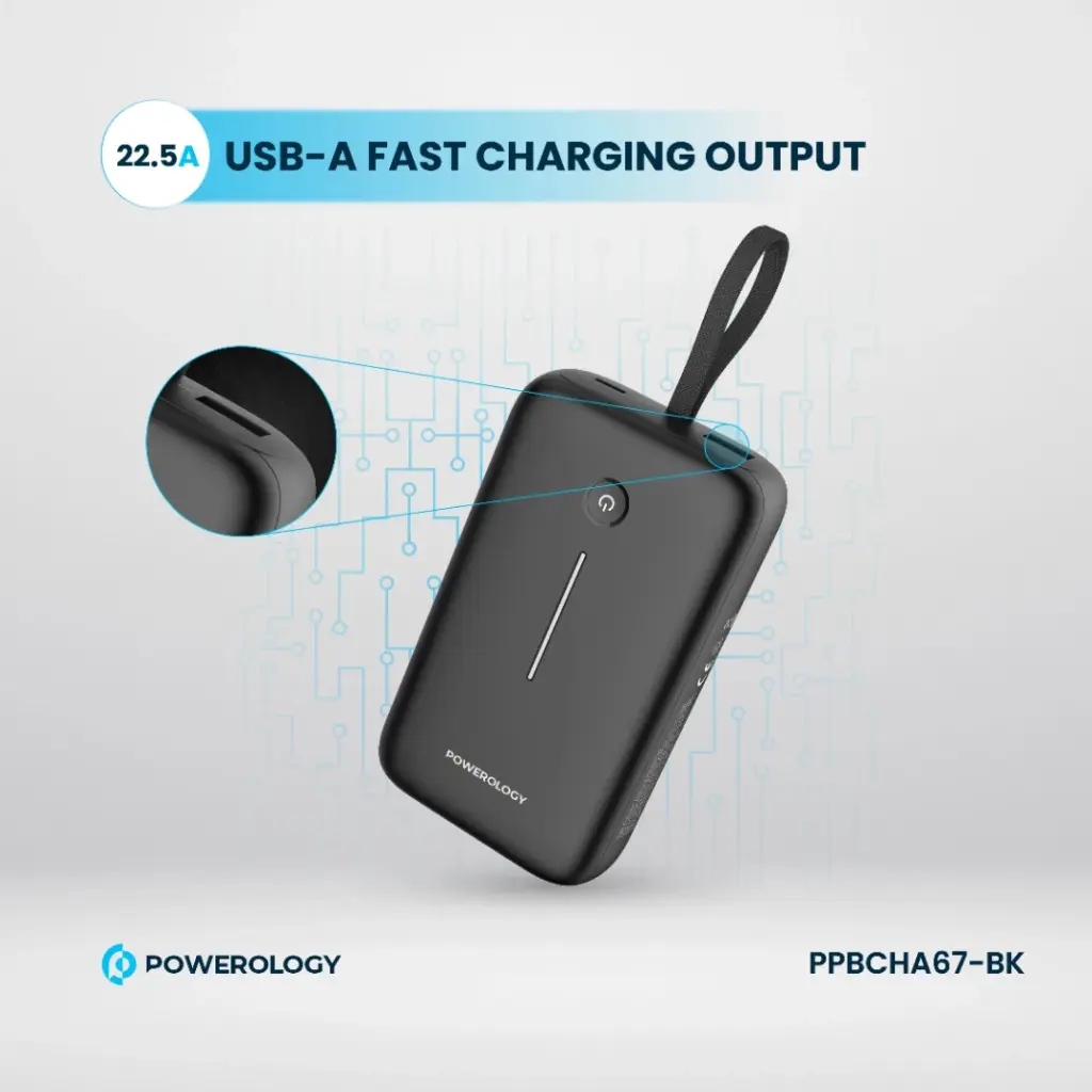 Powerology 20000mAh Power Bank - Black - Image 6