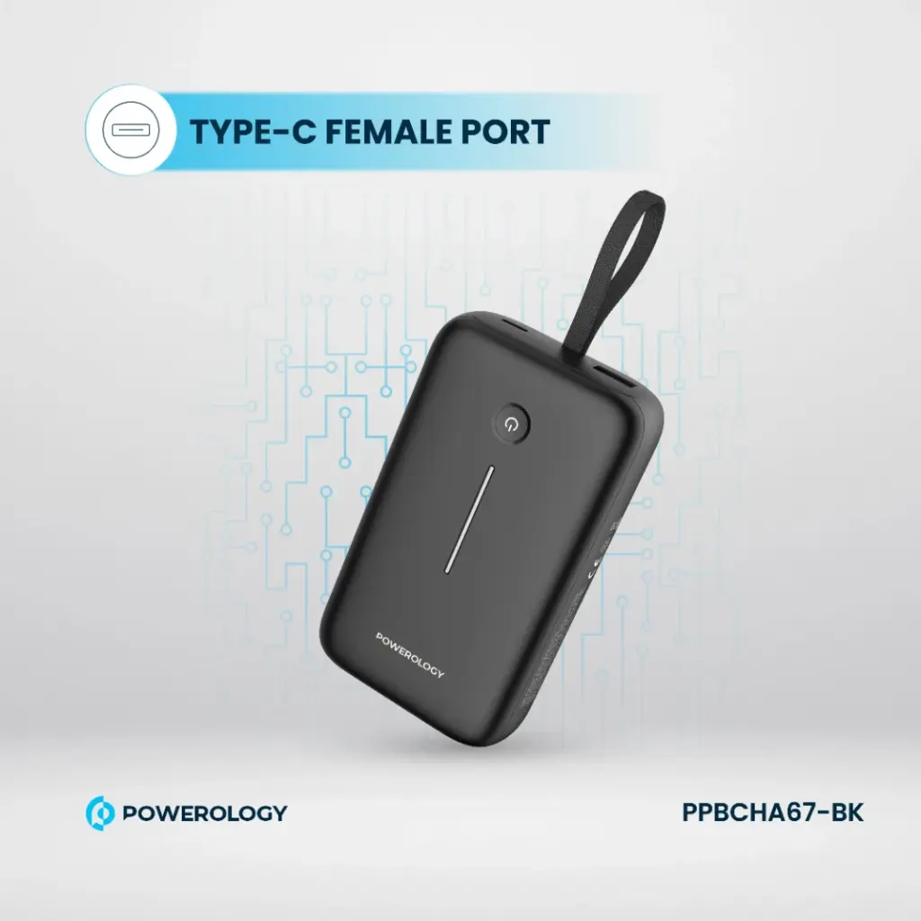 Powerology 20000mAh Power Bank - Black - Image 8