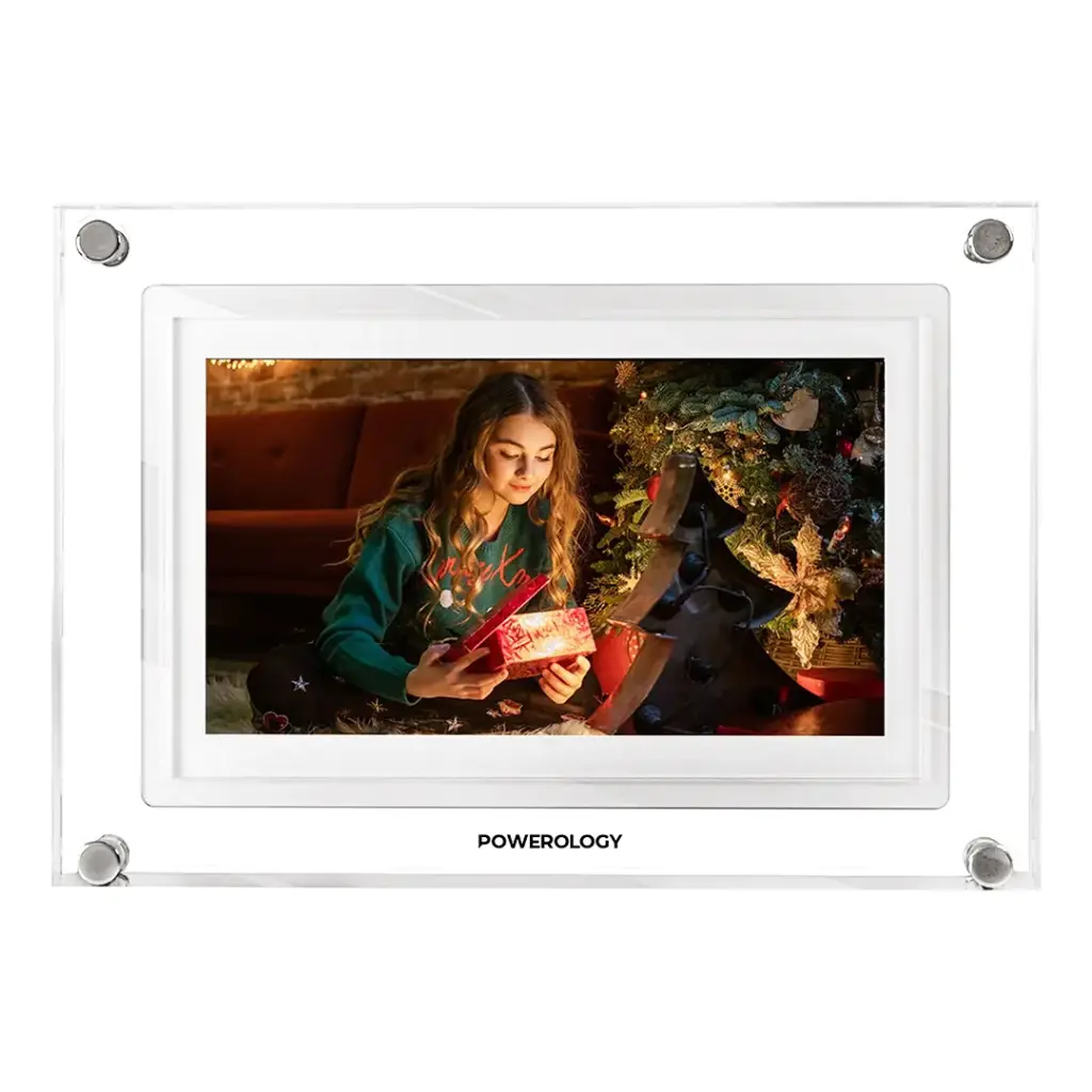 Powerology 7-Inch Smart Frame Digital Photo Display - White - Image 2