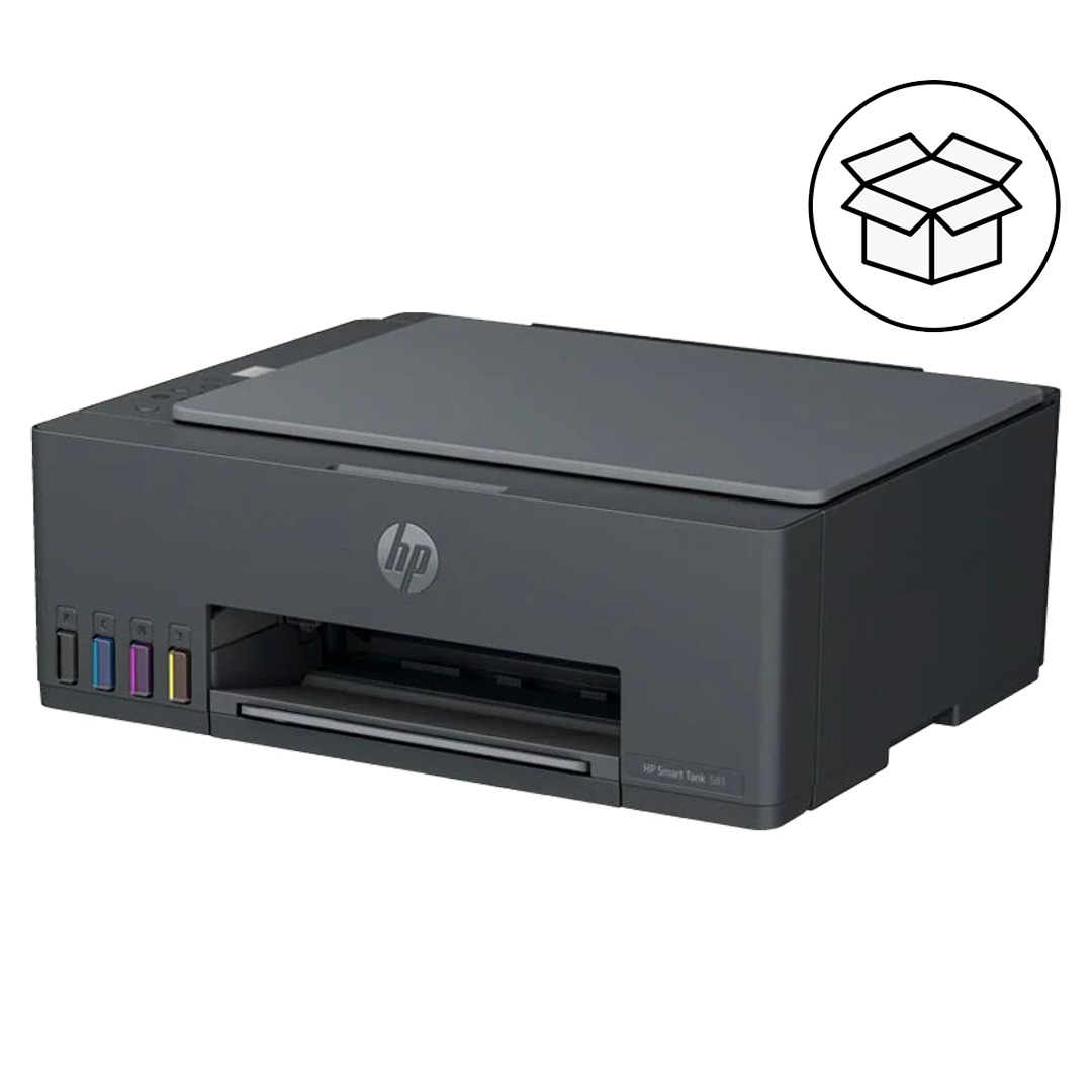 HP Smart Tank 581 AIO - 12ppm 4800dpi A4 USB Wi-Fi Bluetooth Color Inkjet - Printer (OPEN BOX)