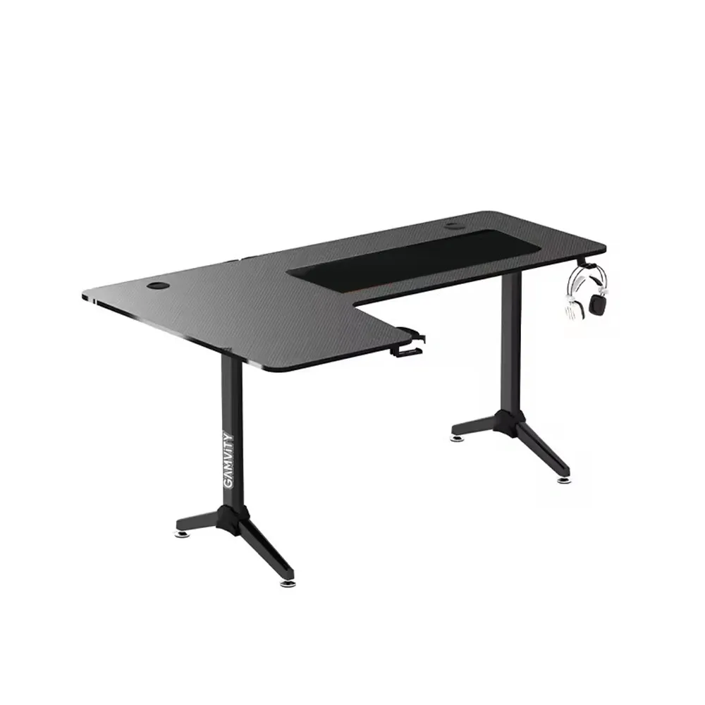 Gamvity Professional Gaming Desk L Shaped (1600*1000*750) - Left Black - Image 2