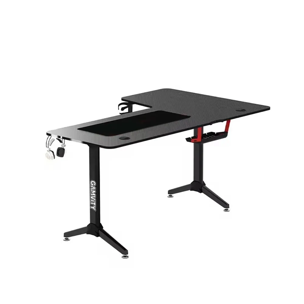 Gamvity Professional Gaming Desk L Shaped (1600*1000*750) - Left Black - Image 3