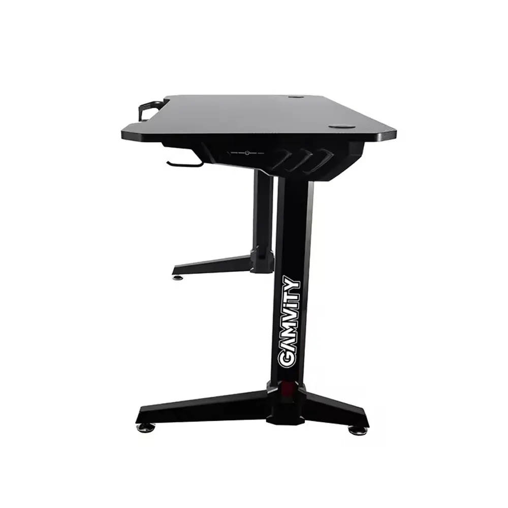 Gamvity Professional Gaming Desk With Rgb Led Lights Cheap (1200*600*750) - Black - Image 3