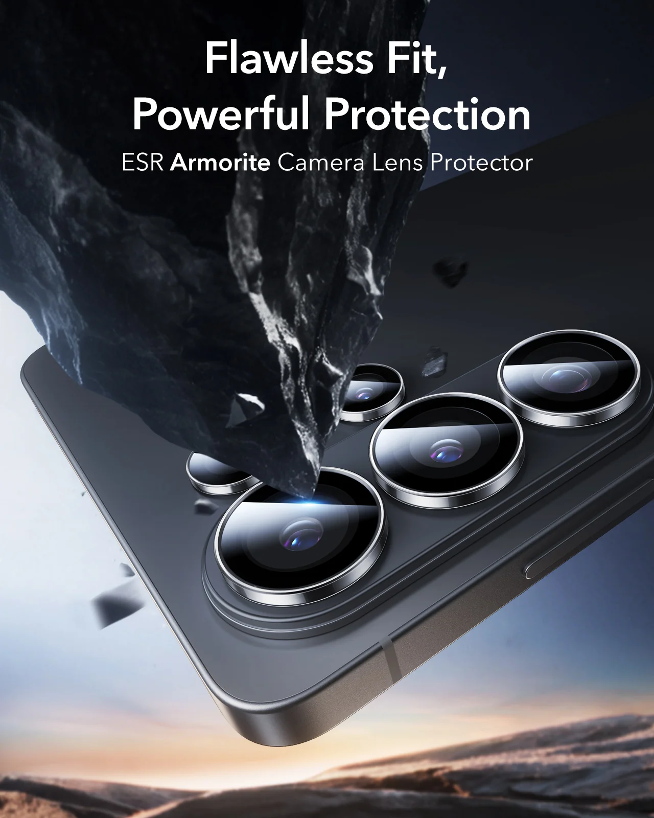 ESR Armorite Camera Glass Protectors For Samsung Galaxy S26 Ultra - Clear - Image 3