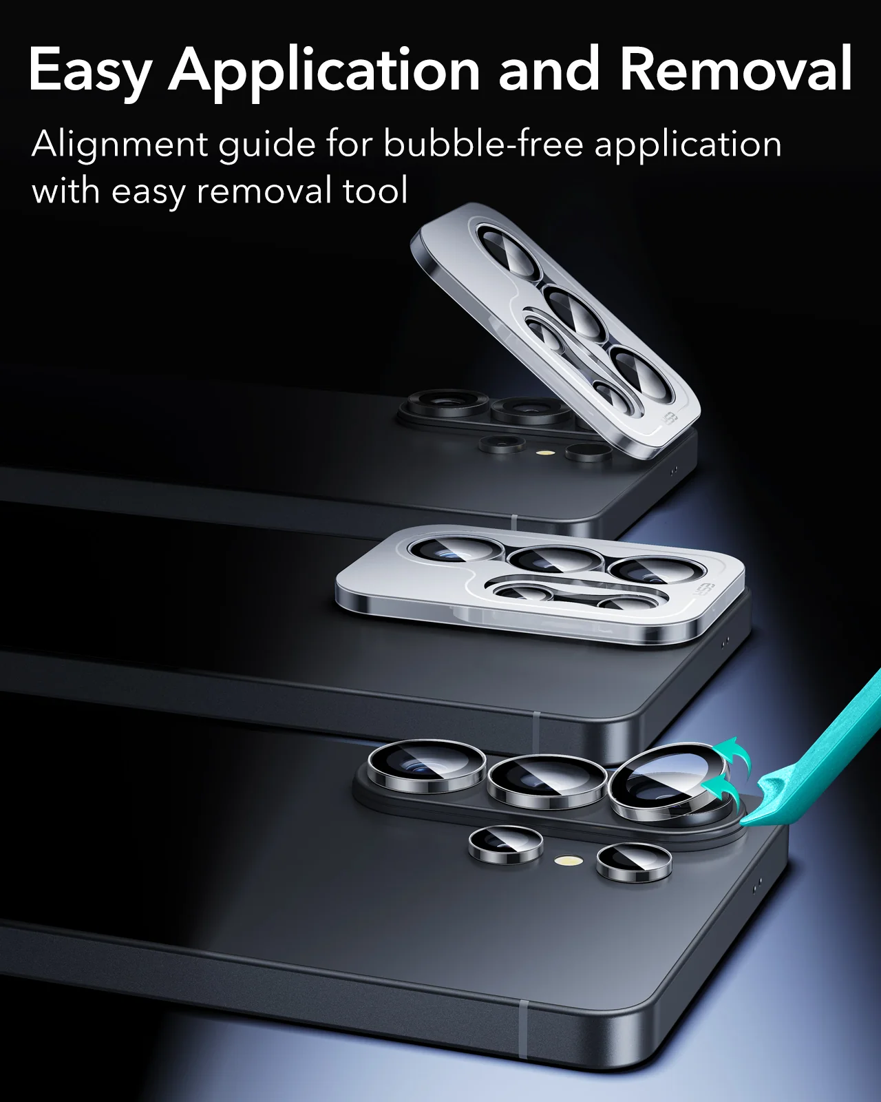 ESR Armorite Camera Glass Protectors For Samsung Galaxy S26 Ultra - Clear - Image 2