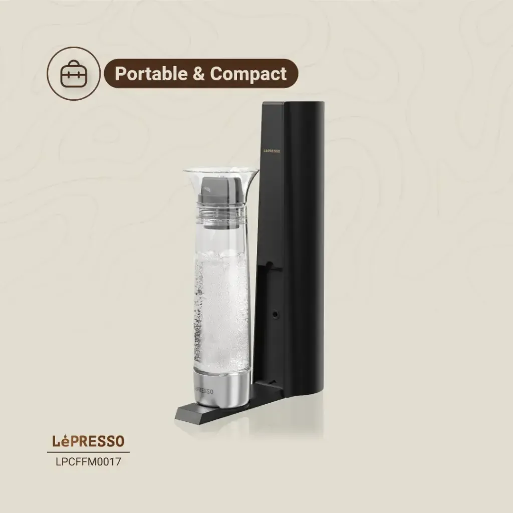 Lepresso Carbonator Instant Sparkling Water 800mL - Black - Image 3