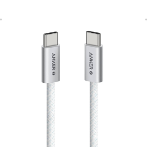 Anker 8060 Zolo USB-C to USB-C 240W Braided Fast Charging Cable, 3.3ft 1m - White
